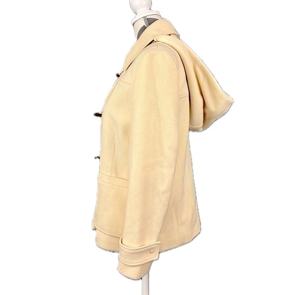 Kenneth Cole Reaction Cream Wool Blend Coat - Size 8 - Picture 9 of 12